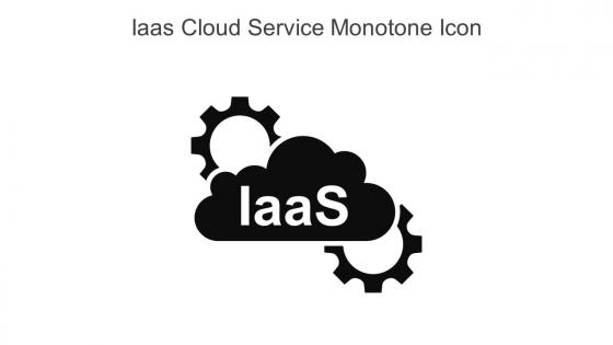Iaas Cloud Service Monotone Icon In Powerpoint Pptx Png And Editable Eps Format