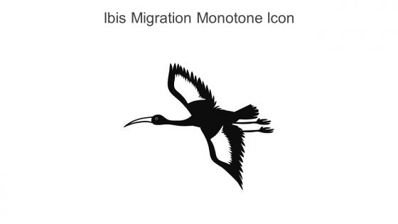Ibis Migration Monotone Icon In Powerpoint Pptx Png And Editable Eps Format