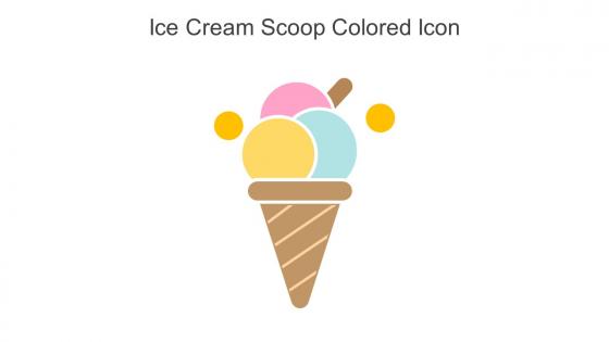 Ice Cream Scoop Colored Icon In Powerpoint Pptx Png And Editable Eps Format