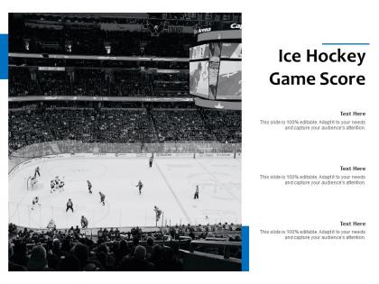Ice hockey game score