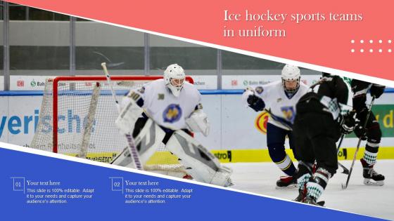 Ice Hockey Sports Teams In Uniform