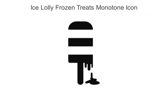 Ice Lolly Frozen Treats Monotone Icon In Powerpoint Pptx Png And Editable Eps Format