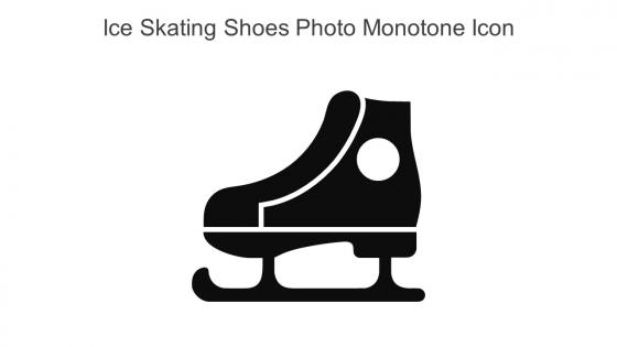 Ice Skating Shoes Photo Monotone Icon In Powerpoint Pptx Png And Editable Eps Format