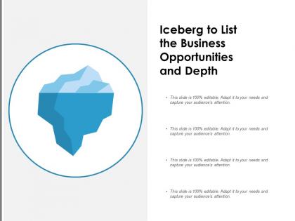 Iceberg to list the business opportunities and depth