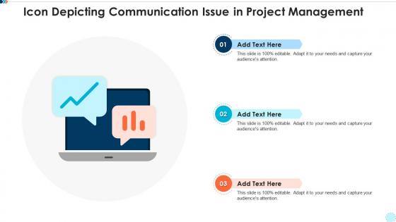 Icon depicting communication issue in project management