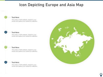 Icon depicting europe and asia map