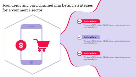 Icon Depicting Paid Channel Marketing Strategies For E Commerce Sector