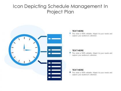 Icon depicting schedule management in project plan