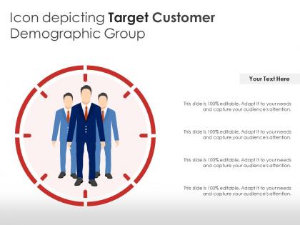 Icon depicting target customer demographic group