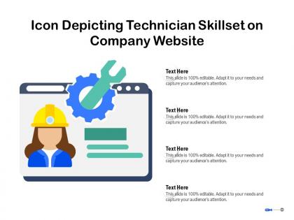 Icon depicting technician skillset on company website