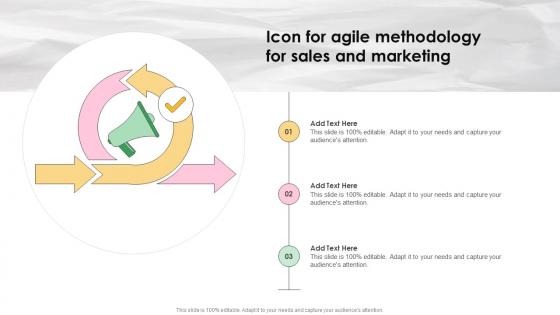 Icon For Agile Methodology For Sales And Marketing