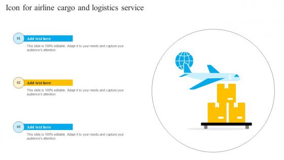Icon For Airline Cargo And Logistics Service