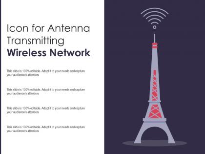 Icon for antenna transmitting wireless network