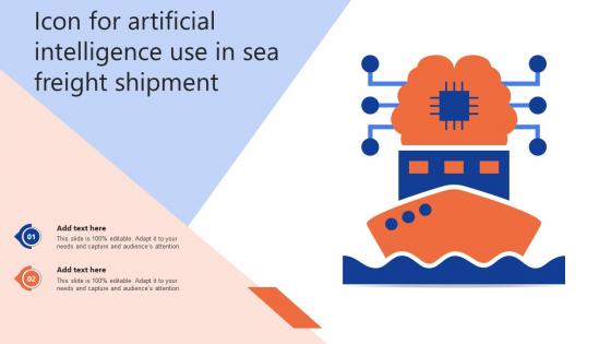 Icon For Artificial Intelligence Use In Sea Freight Shipment
