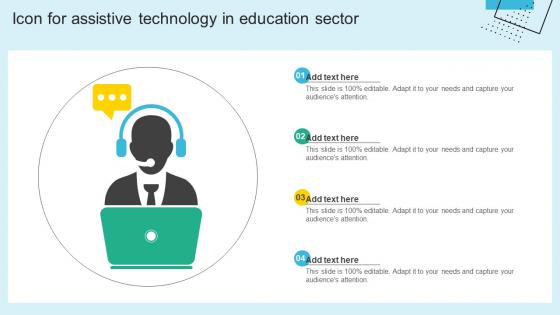 Icon For Assistive Technology In Education Sector