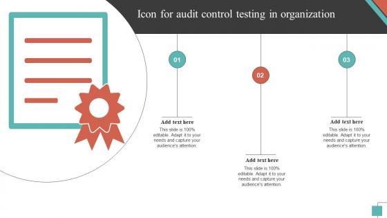 Icon For Audit Control Testing In Organization