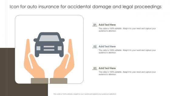 Icon For Auto Insurance For Accidental Damage And Legal Proceedings