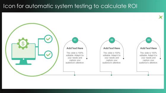 Icon For Automatic System Testing To Calculate ROI