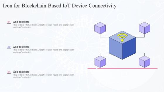 Icon For Blockchain Based IOT Device Connectivity