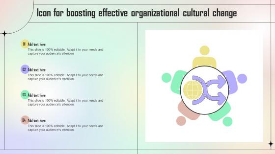 Icon For Boosting Effective Organizational Cultural Change