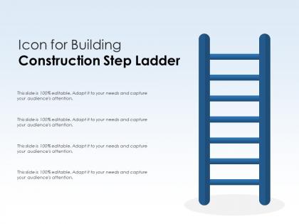 Icon for building construction step ladder