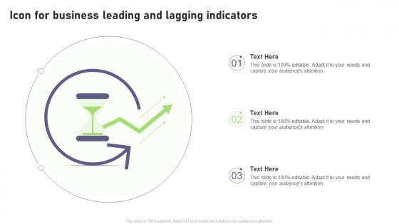 Icon For Business Leading And Lagging Indicators