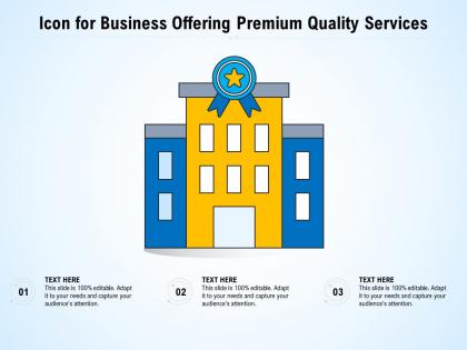 Icon for business offering premium quality services