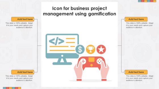 Icon For Business Project Management Using Gamification