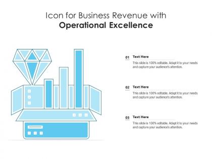 Icon for business revenue with operational excellence