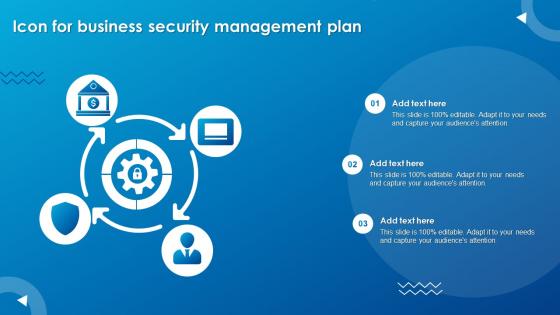 Icon For Business Security Management Plan