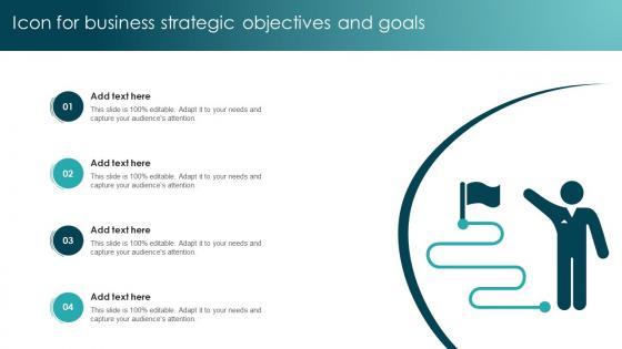 Icon For Business Strategic Objectives And Goals