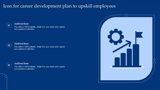 Icon For Career Development Plan To Upskill Employees