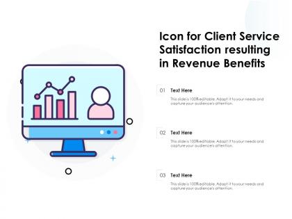Icon for client service satisfaction resulting in revenue benefits