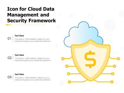 Icon for cloud data management and security framework