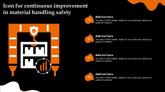 Icon For Continuous Improvement In Material Handling Safety