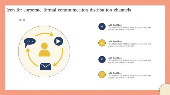 Icon For Corporate Formal Communication Distribution Channels