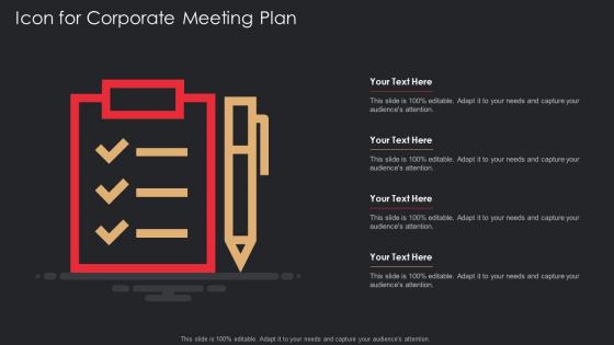 Icon For Corporate Meeting Plan