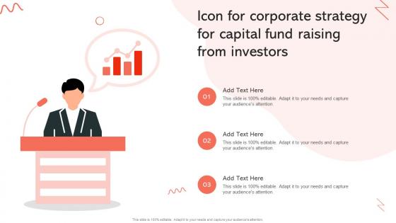 Icon For Corporate Strategy For Capital Fund Raising From Investors
