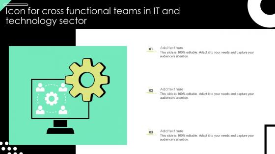 Icon For Cross Functional Teams In It And Technology Sector