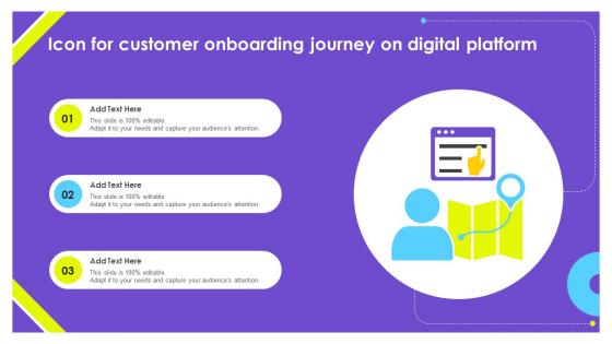 Icon For Customer Onboarding Journey On Digital Platform