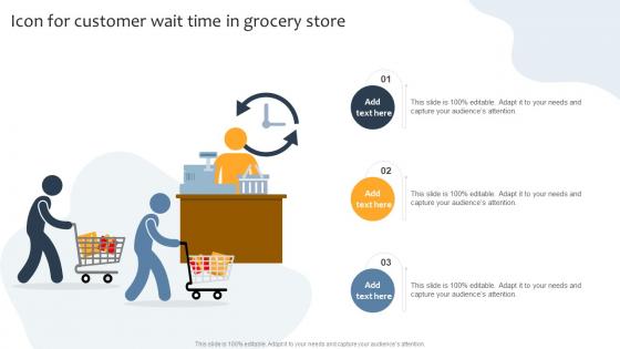 Icon For Customer Wait Time In Grocery Store