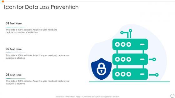 Icon For Data Loss Prevention PowerPoint Presentation and Slides PPT ...