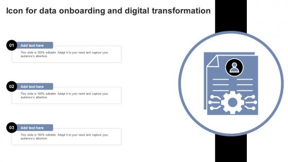 Icon For Data Onboarding And Digital Transformation
