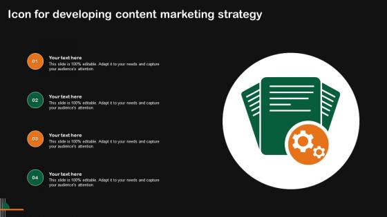 Icon For Developing Content Marketing Strategy