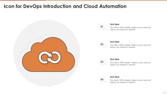 Icon for devops introduction and cloud automation