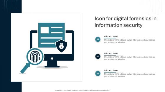 Icon For Digital Forensics In Information Security