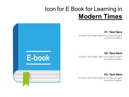 Icon for e book for learning in modern times