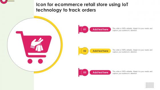 Icon For Ecommerce Retail Store Using Iot Technology To Track Orders