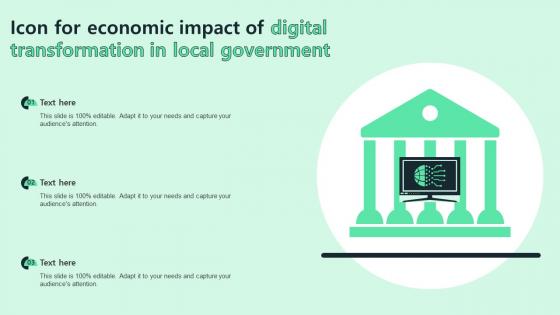 Icon For Economic Impact Of Digital Transformation In Local Government