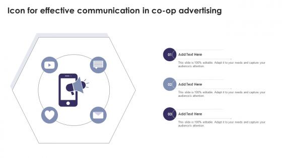 Icon For Effective Communication In Co Op Advertising